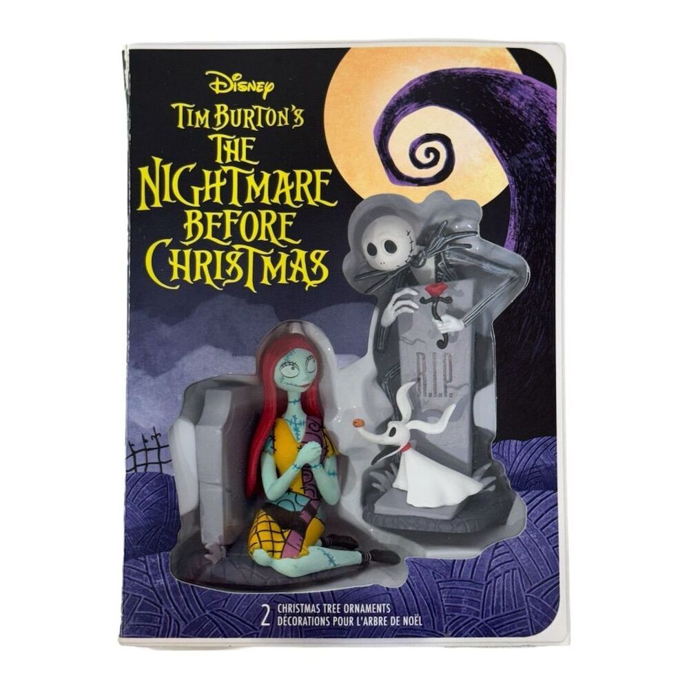 Hallmark Nightmare Before Christmas Ornament Set – Jack,‎ Sally, Zero – Boxed